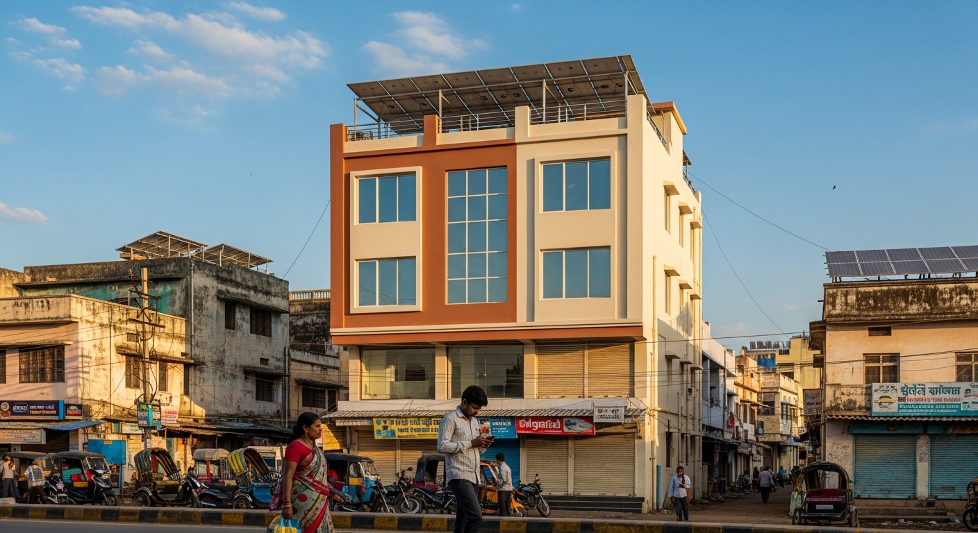 Commercial solar infrastructure for high energy demand facilities